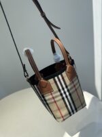 burberry巴寶莉頂級格紋London水桶包托特包手提單肩斜挎包