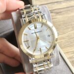 Burberry巴寶莉高仿手錶英倫格紋BU1350和BU1351藍寶石玻璃情侶款石英機芯