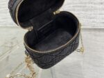 原單Dior迪奧最新黑色手工珠子Vanity系列限量版超迷你化妝包