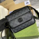 特級A貨GUCCI古馳黑色meo vintage斜挎包674164