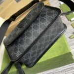 特級A貨GUCCI古馳黑色meo vintage斜挎包674164