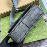 高仿精品GUCCI古馳新款黑色GG Ophidia系列超迷你肩背包795466