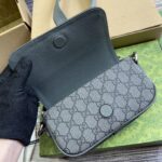 高仿精品GUCCI古馳新款黑色GG Ophidia系列超迷你肩背包795466