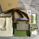 A貨包包GUCCI古馳棕色meo vintage斜挎包674164