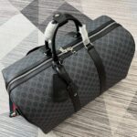 高仿精品GUCCI古馳黑色GG旅行包792075