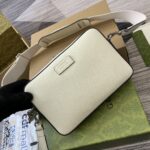 頂級高仿GUCCI古馳飾白色標牌小號GG斜挎包郵差包795465