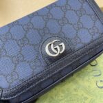 一比一GUCCI古馳新品藍色GG Ophidia系列超迷你肩背包795466