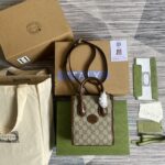 原單GUCCI古馳新款GG Retro mini tote吹爆這只迷你小托特包671623
