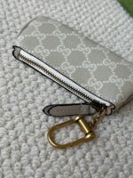 高仿錢包GUCCI古驰新款零錢包杏色671722