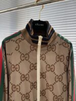 Gucci古驰A貨新品老花轻薄立领夹克男女同款