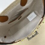 高仿包包GUCCI古驰新款编织棕皮托特包手提包779666