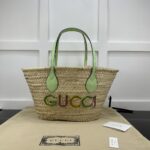 高仿包包GUCCI古驰新款编织菜籃子手提包779524
