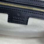 原單GUCCI古驰新款黑色原廠皮波士頓包女款斜挎包702242