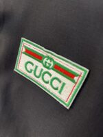 Gucci古驰頂級復刻秋冬新款黑色風衣連帽外套