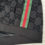 Gucci古驰頂級復刻秋冬新款飾織帶植絨雙G圖案拉鍊夾克外套