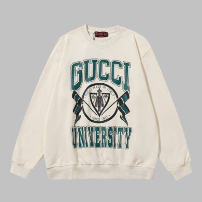 Gucci古驰高仿衣服秋冬24SS新款白色男女同款衛衣