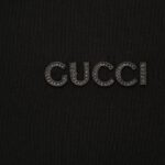 Gucci古驰高仿服飾24Fw小標刺繡太空棉拉鍊連帽衛衣