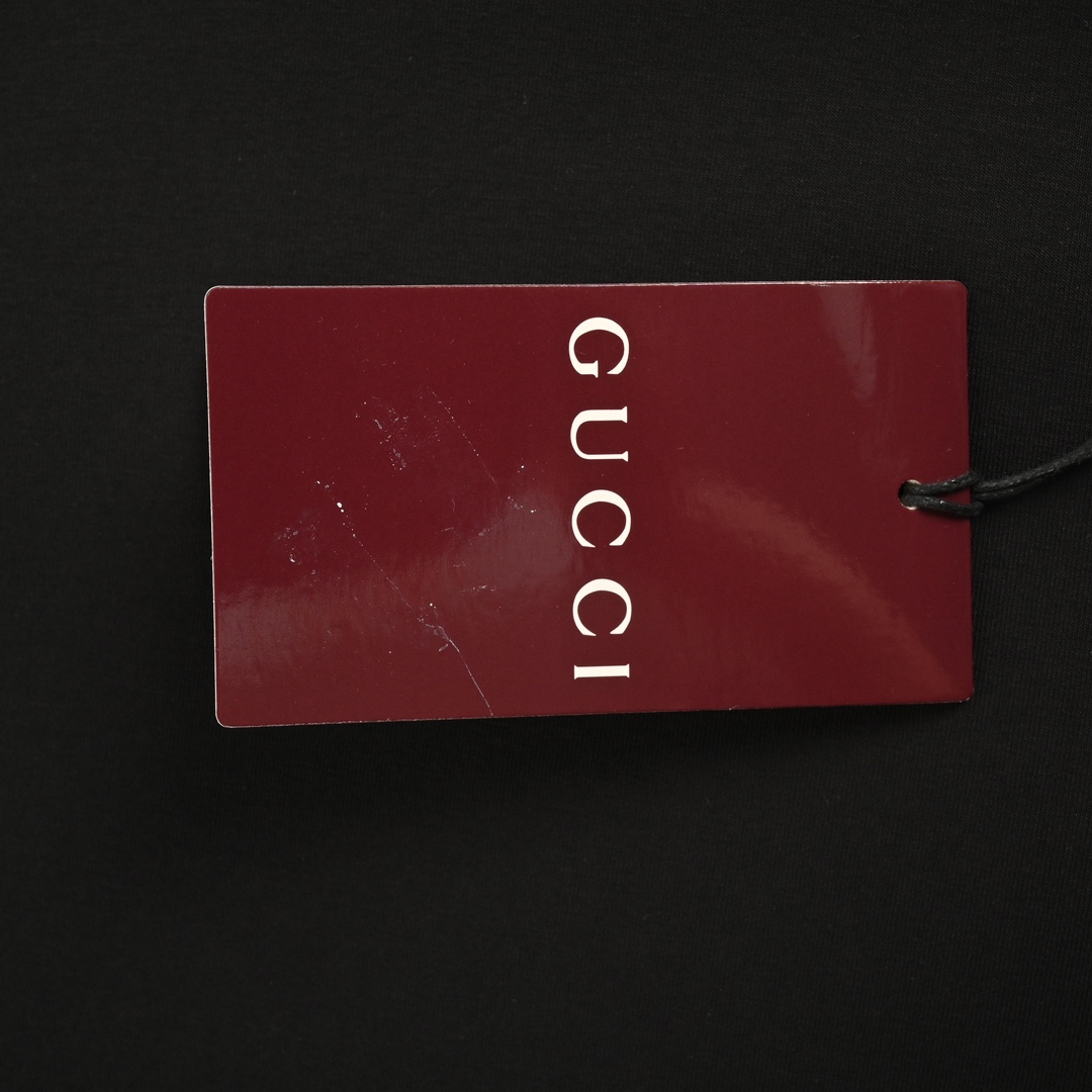 Gucci古驰高仿服飾24Fw小標刺繡太空棉拉鍊連帽衛衣