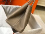 高仿精品Hermes愛馬仕斑鳩灰gard party花園包手提包30CM