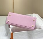 高仿網站Hermes愛馬仕新款錦葵紫金扣Epsom Kelly手提包25-28cm