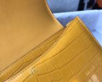 原單Hermes愛馬仕新款琥珀黃Constance仿真鱷魚皮包包18Cm23Cm