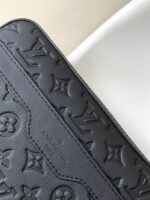 高仿LV路易威登 M46602黑色Monogram壓紋郵差包