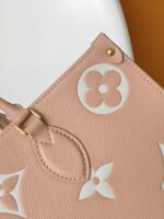 高仿LV路易威登M46286粉色ONTHEGO中號手袋Monogram牛皮手提包