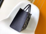 原單LV路易威登M47084藍色ONTHEGO中號手袋Monogram牛皮手提包
