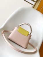 頂級LV路易威登M23951粉色Lovelock鏈條包手提斜挎包