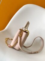 頂級LV路易威登M23951粉色Lovelock鏈條包手提斜挎包