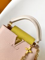 頂級LV路易威登M23951粉色Lovelock鏈條包手提斜挎包