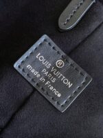 高仿LV路易威登M13484全皮黑色抽繩水桶包