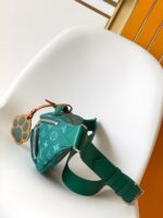 高仿奢飾品LV路易威登M12867綠色Rush腰包