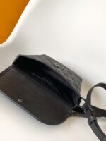 高仿網站LV路易威登壓花Pulse迷你手袋M12806黑花斜挎