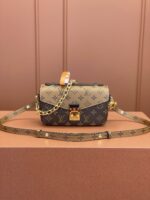 高仿精品LV路易威登M46279黃花POCHETTE MÉTIS EAST WEST手袋鏈條包