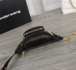 原單亞歷山大·王Alexander Wang新款黑色綿羊皮經典腰包