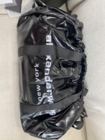 原單亞歷山大·王Alexander Wang新款納帕皮革徽標旅行包黑色