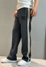 高仿衣服亞歷山大·王Alexander Wang新款秋冬新款灰色休閒直筒褲