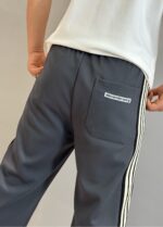 高仿衣服亞歷山大·王Alexander Wang新款秋冬新款灰色休閒直筒褲