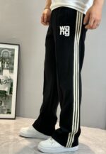 原單亞歷山大·王Alexander Wang新款秋冬新款黑色休閒直筒褲