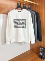 原單Alexander Wang25SS早春新款長袖衛衣白色