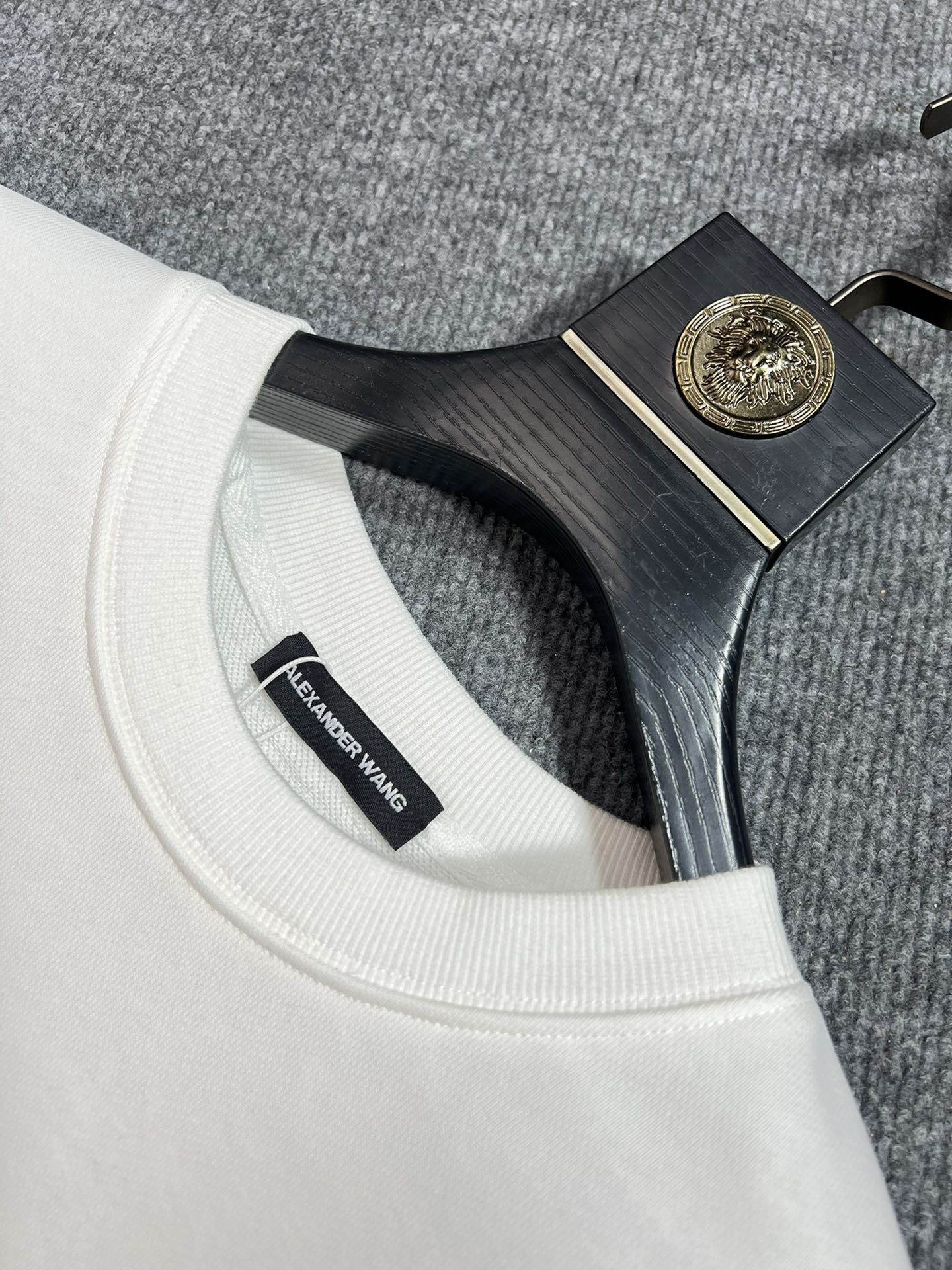 原單Alexander Wang25SS早春新款長袖衛衣白色