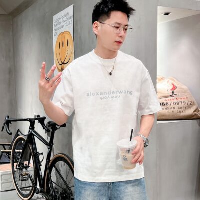 原單Alexander Wang25SS新款專櫃同步圓領短袖T恤