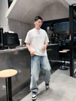 原單Alexander Wang25SS新款專櫃同步圓領短袖T恤