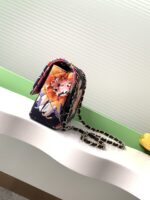 復刻Chanel香奈兒新款CF印花山茶花鏈條包