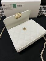 高仿精品Chanel香奈兒白色kelly手柄手提包