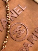 原單Chanel香奈兒新款走秀款棕色毛沙灘包A66941