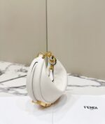 高仿網站Fend芬迪igraphy迷你月牙包白色80056S