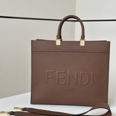 頂級FEND芬迪新品Tote全粒面牛皮托特包通勤又百搭8636