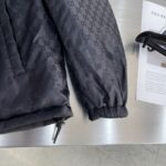 Gucci古驰頂級2024秋冬爆款雙面尼龍提花GH拉鍊夾克